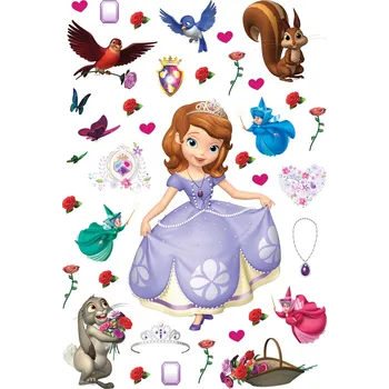 Dětská samolepka na zeď DK 1738, Disney, Sofie, AG Design