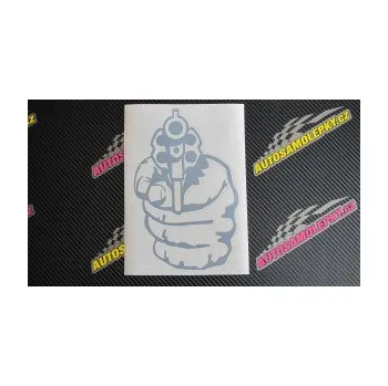 Polep vozidla SAMOLEPKA Pistolka 001 pravá (10 - červená) NA AUTO, NÁLEPKA, FÓLIE, POLEP, TUNING, VLASTNÍ TEXT, TISK, AUTOSAMOLEPKY.cz, POLEPY, OBRÁZEK, LOGO, SAMOLEPKY