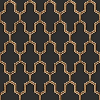 Tapeta Luxusní vliesová geometrická tapeta na zeď, černá, WF121025, Best Sellers, ID Design