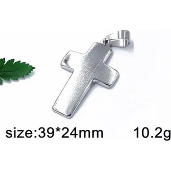 Přívěsek Ocelový přívěsek - křížek 39x24mm