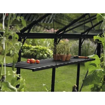 Zahradní stůl Stůl Vitavia hliníkový skládací 120 x 56 x 81 cm černý