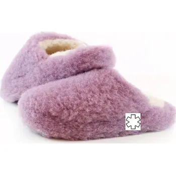 Dámská obuv Pantofle z ovčí vlny 36-46 fialové, Barevné varianty Fialová, Velikosti 45-46 200-100-00012