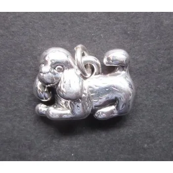 Přívěsek Pes s plandavýma ušima - přívěsek ze stříbra