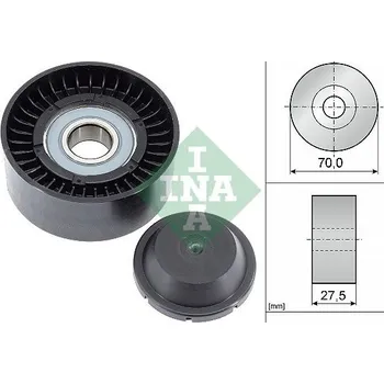 Auto-moto Vratná/vodicí kladka, klínový žebrový řemen Schaeffler INA 532 0610 10