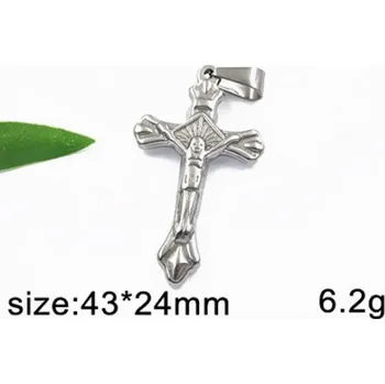 Přívěsek Kříž s Ježíšem - ocelový přívěsek