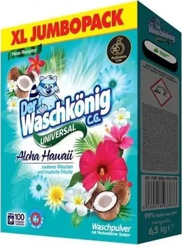 Prací prášek Der Waschkönig Universal Aloha Hawaii 6,5 kg