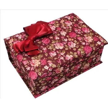 Dárková krabička Šperkovnice látková - 170x130x70