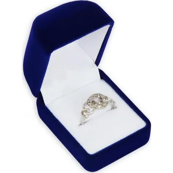 Dárková krabička Klasická modrá krabička na šperky