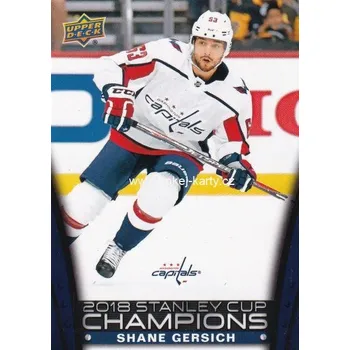 Karetní hra insert karta SHANE GERSICH 17-18 UD Stanley Cup Champions Blue /2018