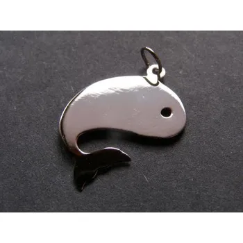 Přívěsek Silueta velryby - stříbrný přívěsek