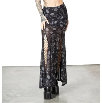 Dámská sukně sukně dámská KILLSTAR - Waxwork Maxi - Black - XL