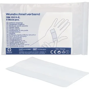 Náplast Rychloobvaz na rány 10 cm x 6 cm (balení po 8 ks)