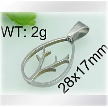 Přívěsek Větvička v kapce - ocelový přívěsek