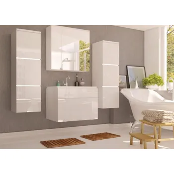 Komoda Koupelnová sestava PORTO bílá lesk