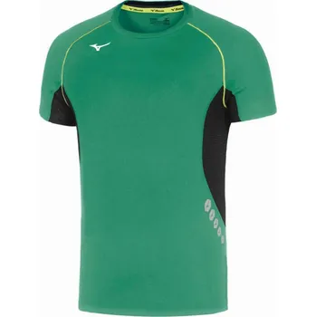 Pánské sportovní tričko Mizuno Premium JPN Tee/Green/Black Velikost: XL
