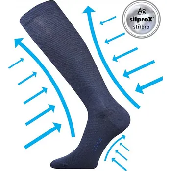 Pánská móda Voxx Lonka Kooperan kompresní podkolenky tmavě modrá Barva: Tmavě - modrá, Velikost: velikost 29-31 (43-46), 1 pár