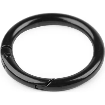 Kabelka Karabina kulatá na kabelky Ø32mm černý lak (Karabina kulatá na kabelky Ø32mm černý lak)