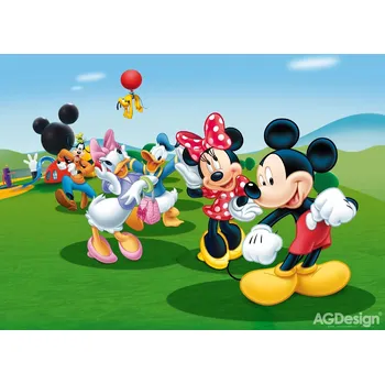 Fototapeta Dětská vliesová fototapeta na zeď - FTDN M 5212, Disney, Minnie a Mickey, 155 x 110 cm, AG Design