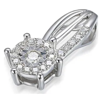 Přívěsek Diamantový zlatý přívěsek Jocelyn osazený&nbsp;brilianty Materiál šperku: Bílé zlato