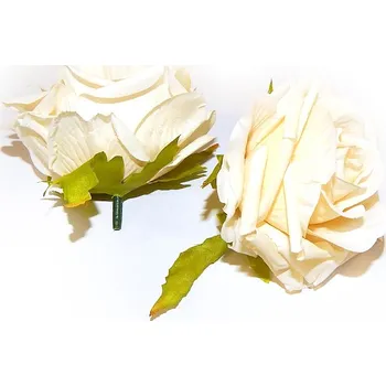 umělá květina Květ, RŮŽE-SV.KRÉMOVÁ, 1ks