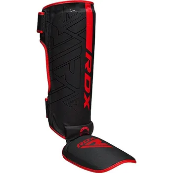 Chránič holeně pro bojový sport RDX Kara Series chránič holeň + nárt F6 matte red vel. XL