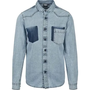 Pánská košile Urban Classics Knight modrá