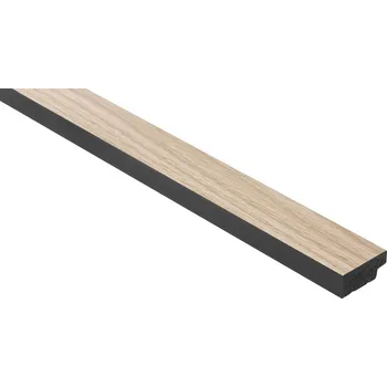 soklová lišta Zakončovací profil levý k dekoračním lamelám - dekor světlý dub - L0202L, 270 x 1,2 x 2,8 cm, Mardom Lamelli