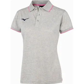 Dámské tričko Dámské tričko Wom Mizuno Polo/Heather Grey/PinkFuo Velikost: XS