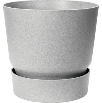 Květináč Květináč s podmiskou plastový elho greenville Ø 40 cm šedý