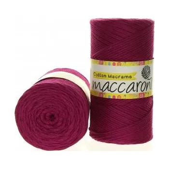 Příze Maccaroni Cotton macrame 2mm - 27-506 fuchsiová
