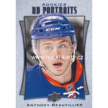 Sběratelská karetní hra insert RC karta ANTHONY BEAUVILLIER 16-17 UD Ser. 2 Portraits Rookies číslo P-71
