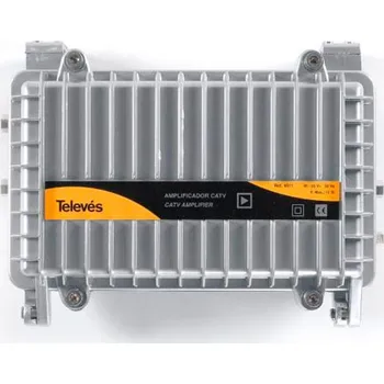 Anténní zesilovač Televes 451310 linkový outdoor CATV zesilovač 87-1006 MHz, 30/40 dB, rw.65 MHz, 35-90Vac