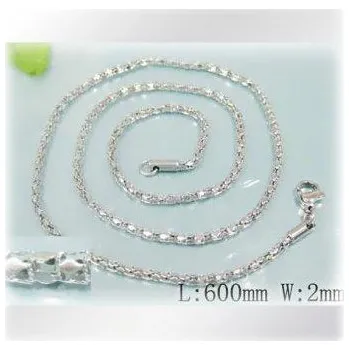 Řetízek 60ti centimetrový ocelový řetízek o šířce 2mm