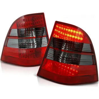 Zadní světlomet Tuning Tec Zadní světla MERCEDES W163 ML M-KLASA 03.98-05 červeno-kouřové LED
