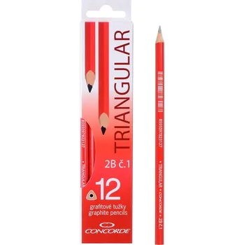 Grafitová tužka Grafitové tužky CONCORDE 12 ks trojhranné č. 1
