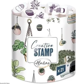 Dětské razítko AladinE Creative Stamp rostliny 21 ks