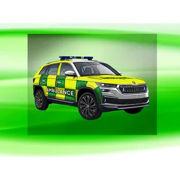 Nášivka Sanitka Kodiak nažehlovačka 10x6 cm (DTF nažehlovačka sanitky)