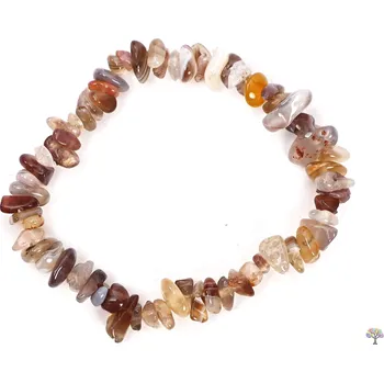 Náramek Magieprirody.cz Náramek sekaný - Achát Botswana - tromlovaný - #397 z přírodních kamenů