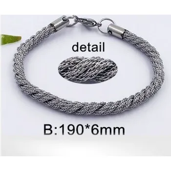 Řetízek Náramek z oceli 190x6mm