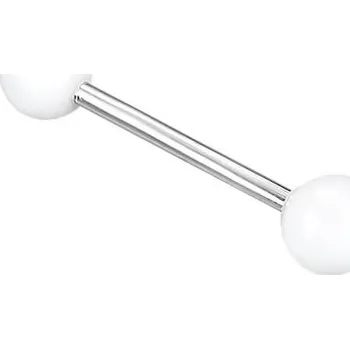 Piercing Piercing s bílými kuličkami na koncích - varianta 3