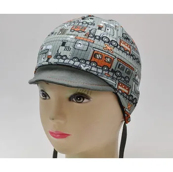 Čepice Čepice vázací s kšiltem Picowinter RDX F1085P Vláček Barva: khaki, Velikost: 2 (1-3 roky)