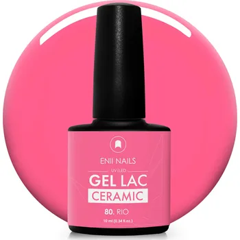Lak na nehty ENII NAILS Gel lak Ceramic 80 Rio - gelový lak bez HEMA, 10 ml