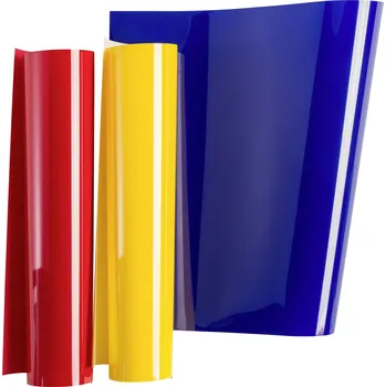 Konvice na čaj Cricut Everyday Iron-On fólie červená, žlutá, modrá