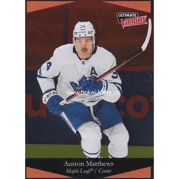 Sběratelská karetní hra insert karta AUSTON MATTHEWS 20-21 Extended Ultimate Victory číslo UV-1