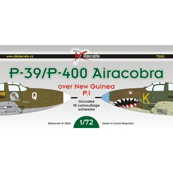 Plastikový model 1/72 P-39/P-400 Airacobra o.N.Guinea I (10x camo)