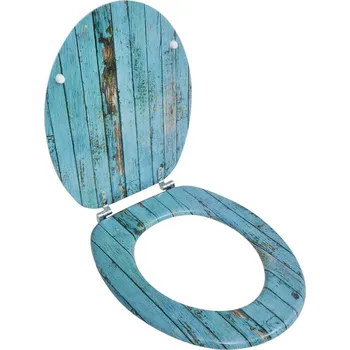 WC sedátko WC sedátko s víkem 141479 staré dřevo 43,7 x 37,8 cm