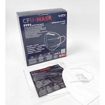 respirátor Respirátor CFU-MASK FFP2 NR, bez ventilku, 10 ks/bal, bílé