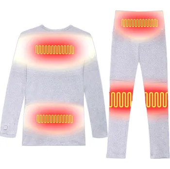 Bezdoteku Vyhřívané termoprádlo Savior pánské šedé vel. 3XL