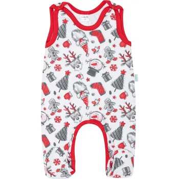 Dětská móda New Baby Christmas dupačky červené