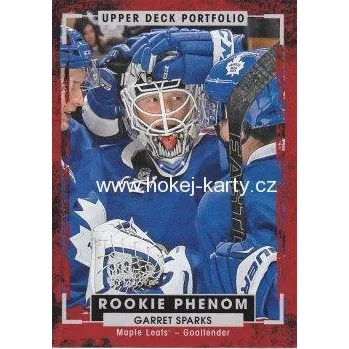 Sběratelská karetní hra insert RC karta GARRET SPARKS 15-16 Portfolio Rookie Phenom číslo 213